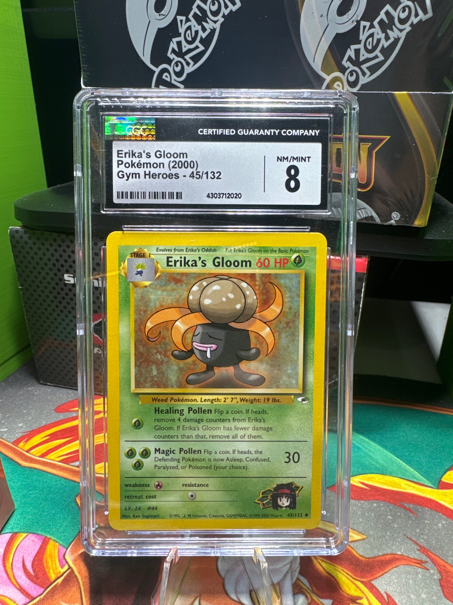 CGC 8 Erika’s Gloom Pokemon 2000 Gym Heores 45/133