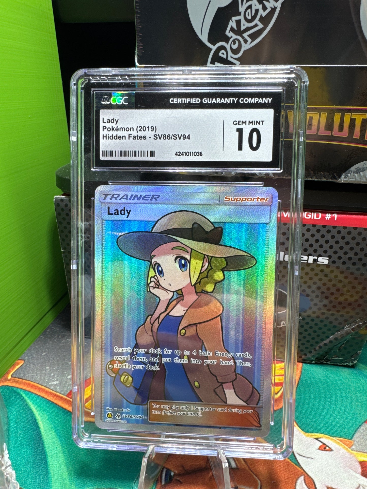 CGC 10 Lady Pokemon 2019 Hidden Fates SV86/SV94