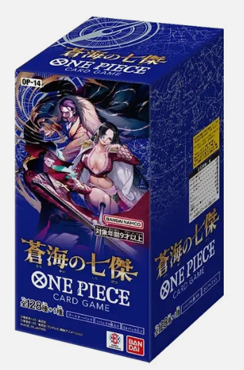 One Piece Card Game OP-14 The Azure Sea's Seven Japanese Booster Box SaplingSix LLC One Piece Card Game OP-14 The Azure Sea's Seven Japanese Booster Box SaplingSix LLC