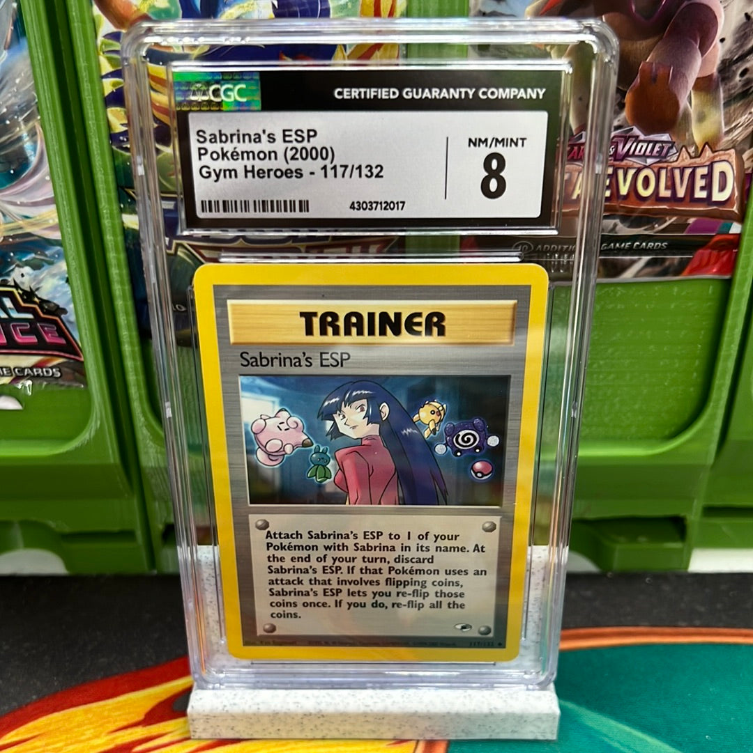 CGC 8 Sabrina's ESP 117/132 Gym Heroes