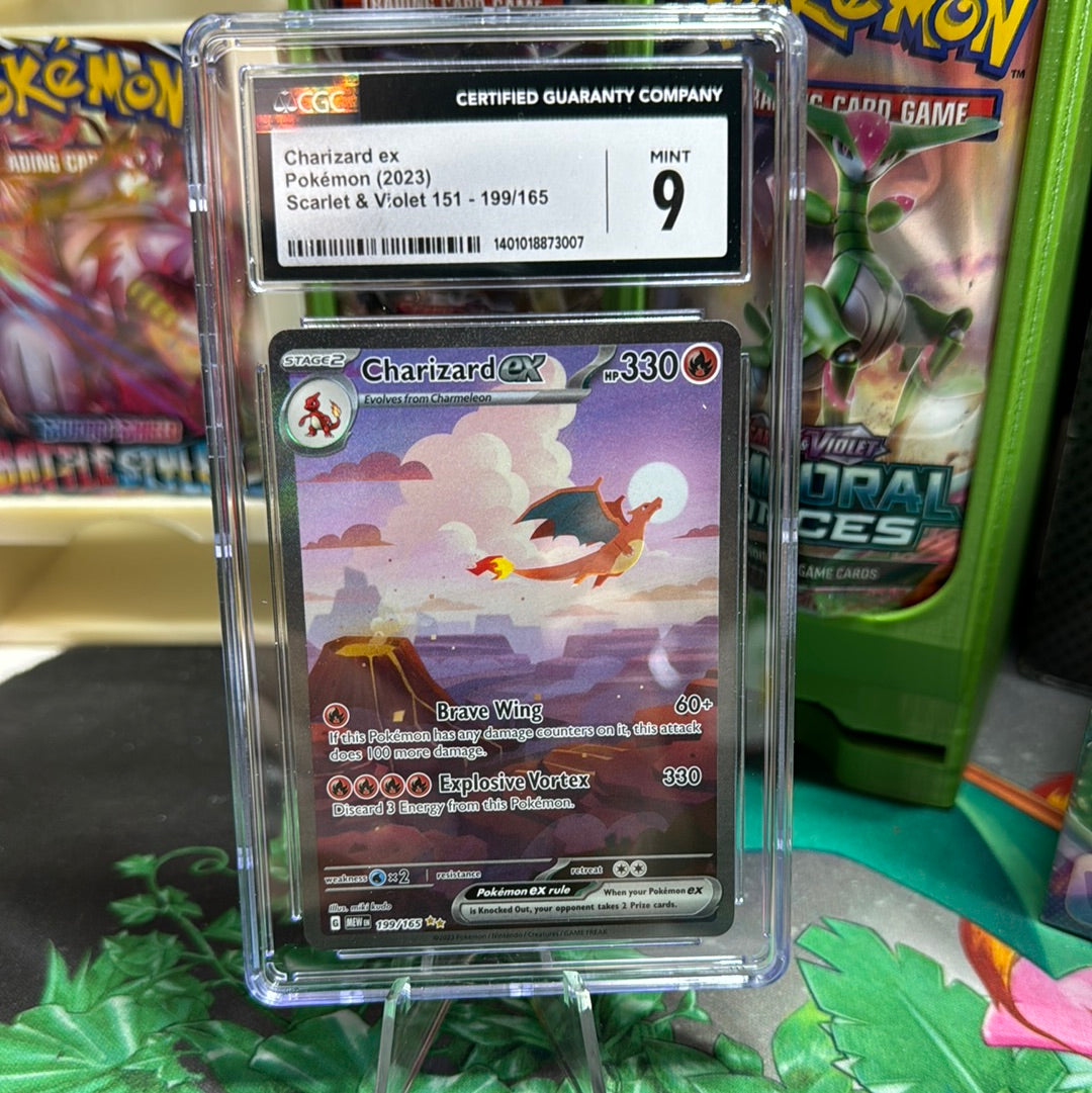 CGC 9 Charizard ex 199/165 Scarlet & Violet 151 - MEW EN | English