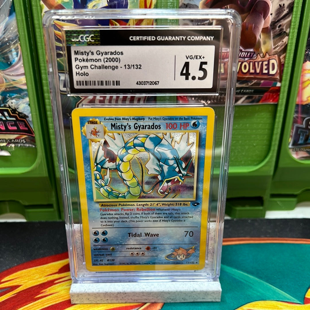 CGC 4.5 Misty's Gyarados 13/132 Gym Challenge