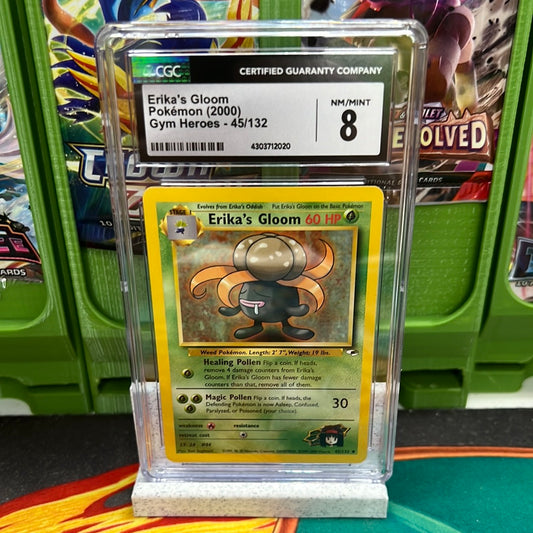 CGC 8 Erika's Gloom 45/132 Gym Heroes