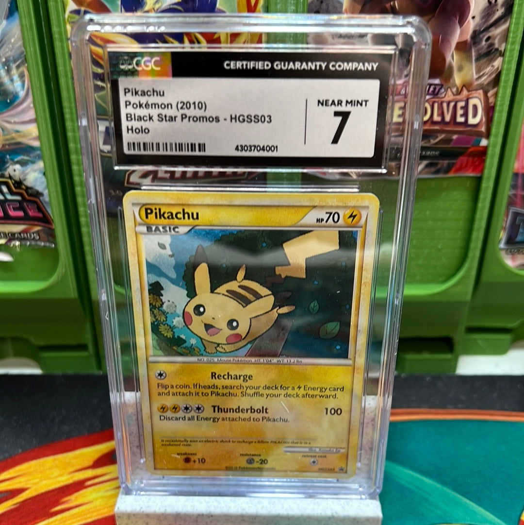 CGC 7 Pikachu HGSS03 Black Star Promos