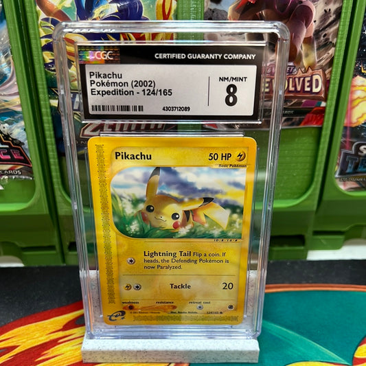 CGC 8 Pikachu 124/165 Expedition