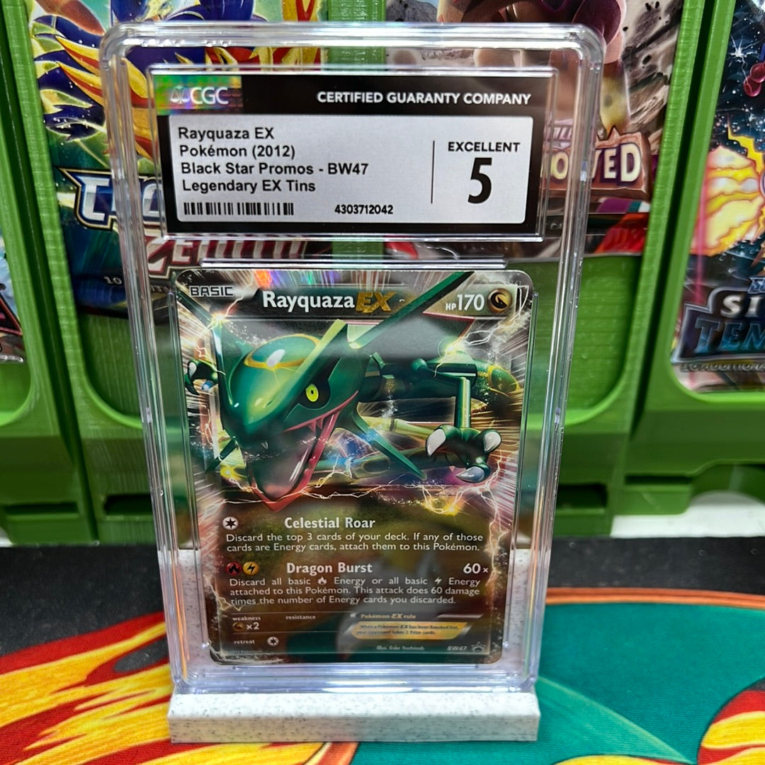 CGC 5 Rayquaza EX BW47 Black Star Promos