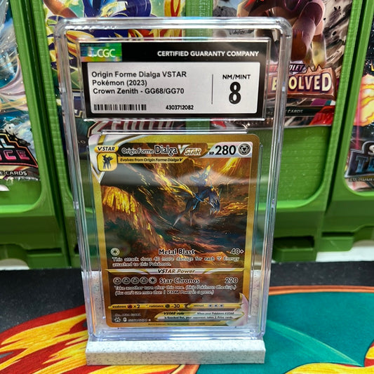 CGC 8 Origin Forme Dialga VSTAR GG68/GG70 Crown Zenith