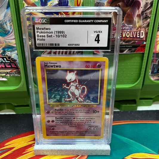 CGC 4 Mewtwo 10/102 Base Set