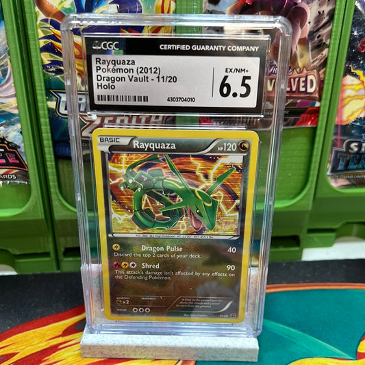 CGC 6.5 Rayquaza 11/20 Dragon Vault