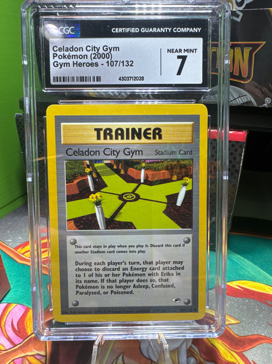 CGC 7 Celadon City Gym (Erika’s) Pokemon 2000 Gym Heores 107/132