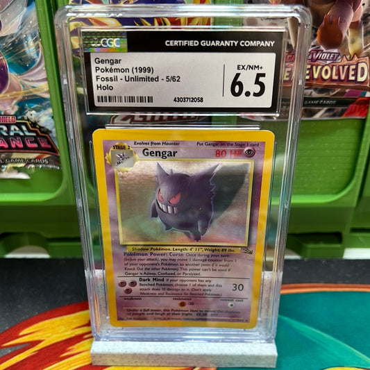 CGC 6.5 Gengar 5/62 Fossil - Unlimited