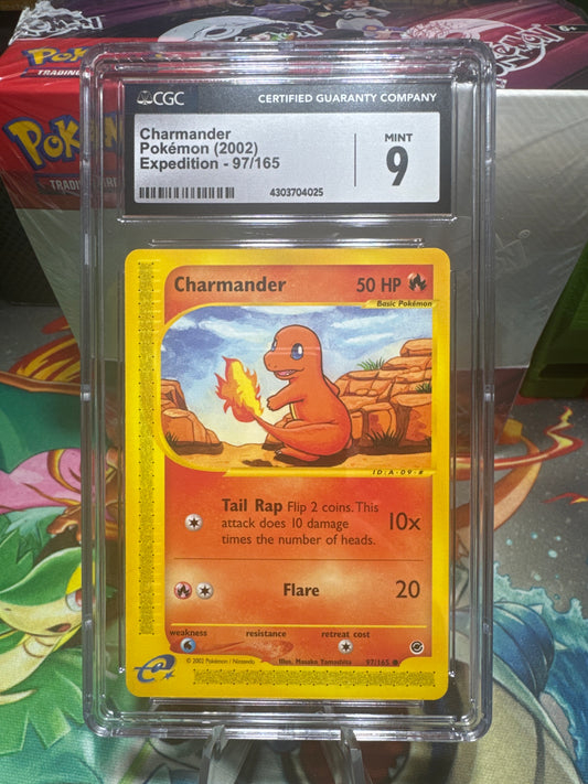 CGC 9 Charmander Pokemon 2002 Expedition 97/165