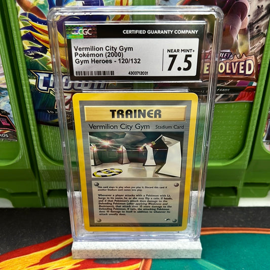 CGC 7.5 Vermilion City Gym 120/132 Gym Heroes