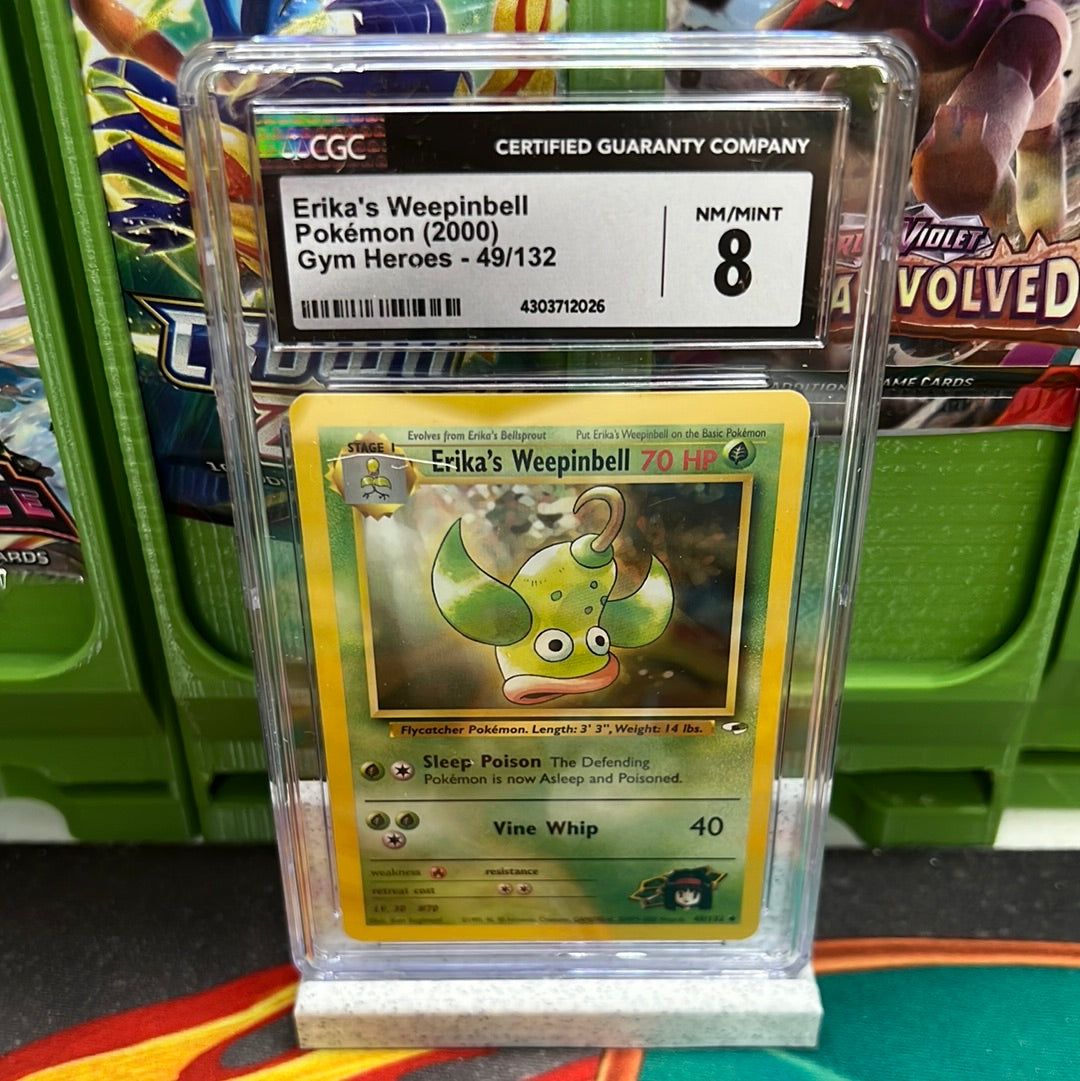 CGC 8 Erika's Weepinbell 49/132 Gym Heroes