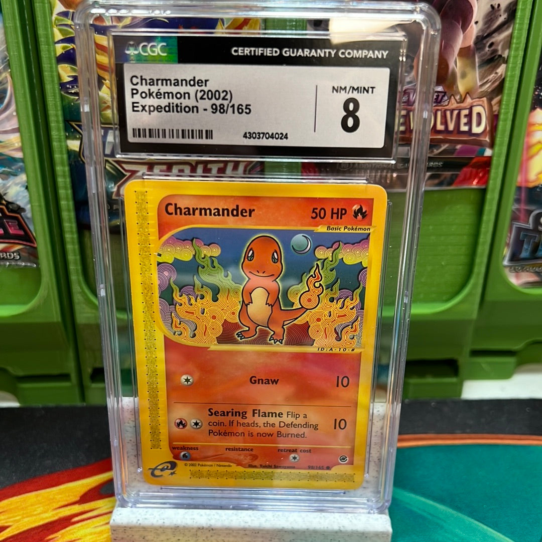 CGC 8 Charmander 98/165 Expedition