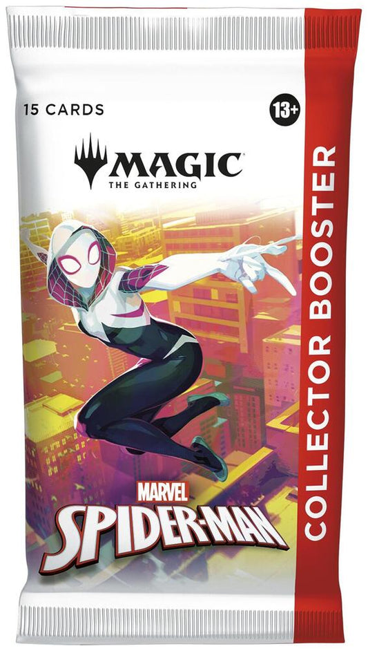 Magic: The Gathering | Marvel’s Spider-Man (SPM) – Collector Booster Pack (15 Cards) | Factory Sealed